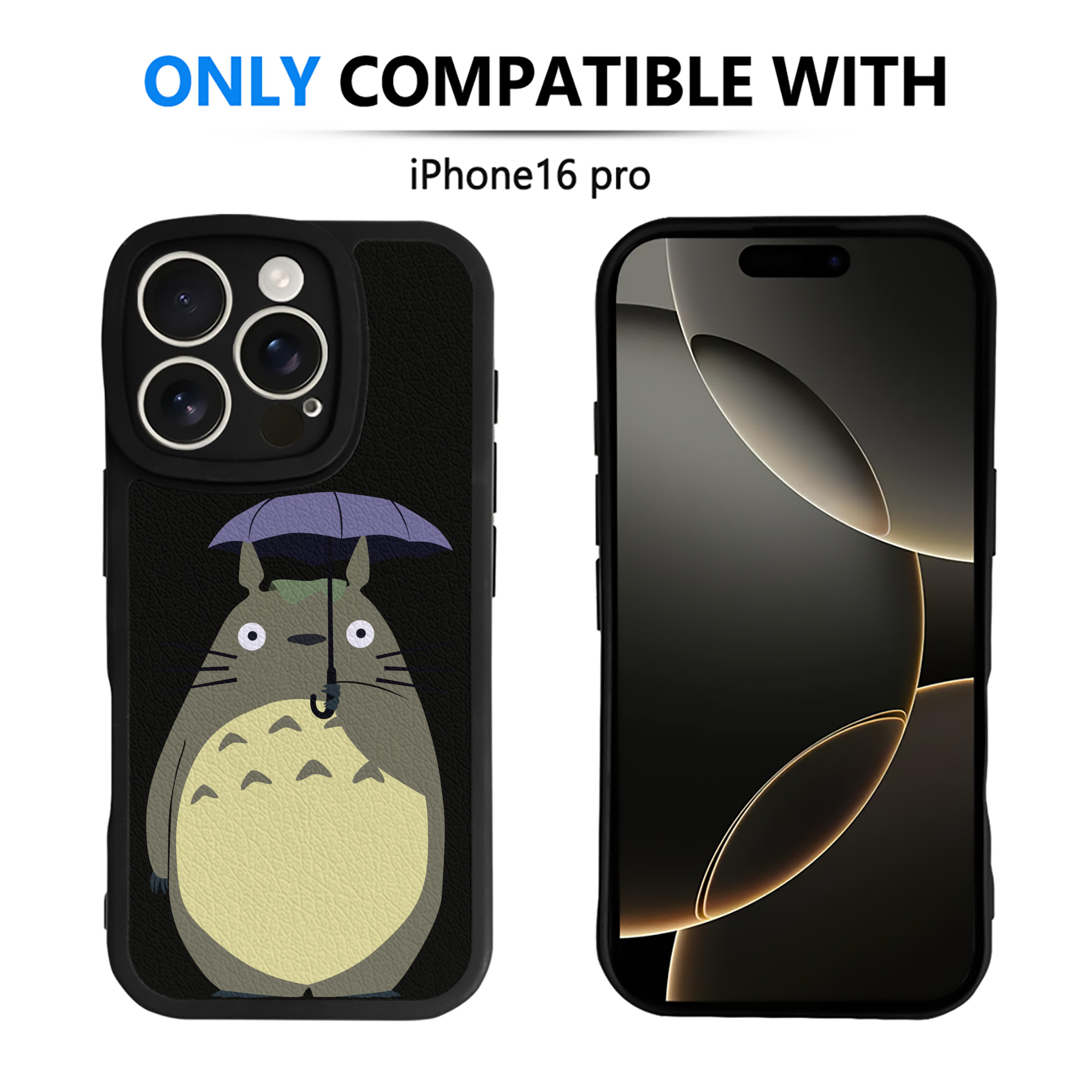 （画像用） となりのトトロ 草壁メイ 草壁サツキ My Neighbor Totoro Satsuki Kusakabe Mei Kusakabe 【iPhone 16シリーズ対応】シリコンスマホケース（レザー調） 材質：シリコン